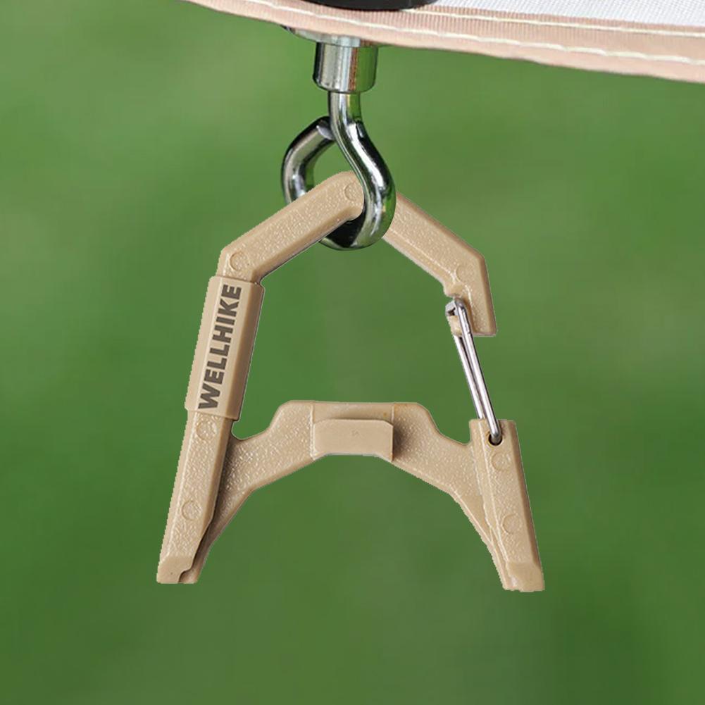 3-10PCS Camping Light Hook Camping Lantern Hanging Buckle GZ Lantern Spring Buckle for Outdoor Camping Fishing