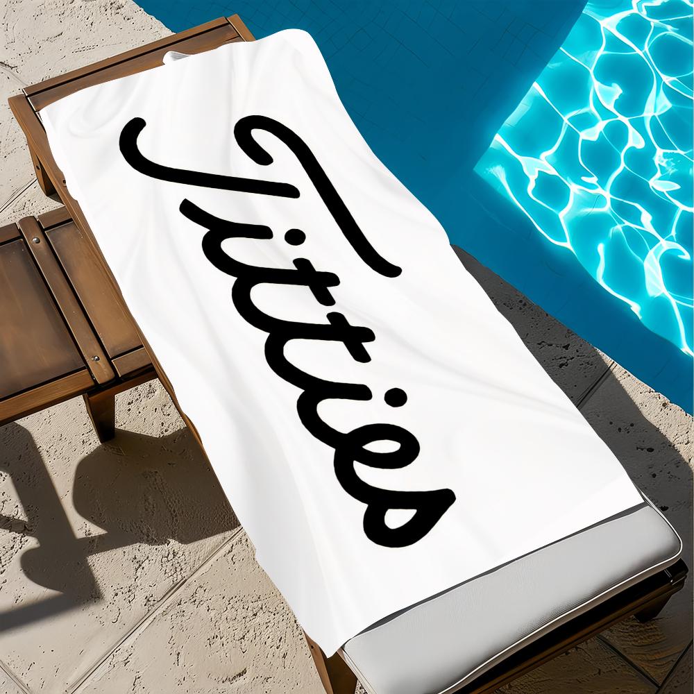 T-Titleist-T Golf Minimalistické Logo Plážová Uterák Ultra Absorpčná Chladivá Izbová Vec Kúpeľňová Uterák Pre Golf Telocvičňa Plávanie Vonkajšia Estetika 50X100CM