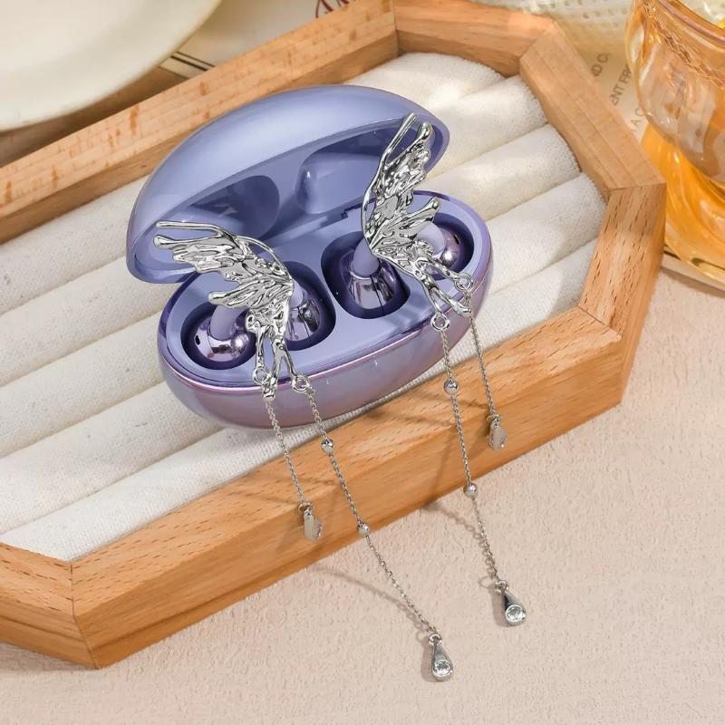 1PC Zircon Headphone Buckle DIY Removable Anti-lost Headset Decoration Clip Cute Earphone Accessory for Women Daily Wear
