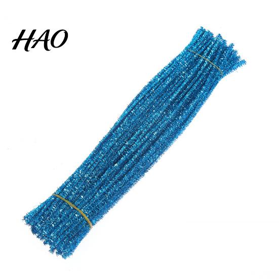 Children's Crafts Chenille Stems 100Pcs Glitter Flexible Bendable Plush Tinsel Kids Educational DIY Craft Supplies Toys Crafting Pipe Cleaners