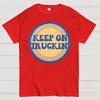 Bleib dran! Baumwolle Sommer Lässig Kühl Locker T-Shirt