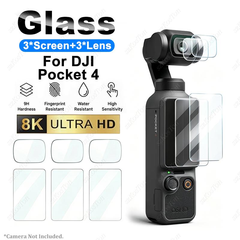 Tempered Glass Flim for DJI OSMO Pocket 1 Screen Protector Anti-Scratch Lens Protective Cover for DJI Pocket 1 1 Accessories