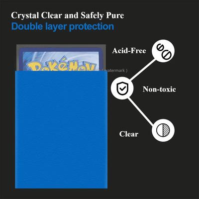 200PCS Card Sleeves Trading Cards Double Layer Matte Standard Size Card Sleeves for Pokemon MTG Baseball Sport Card Board Game