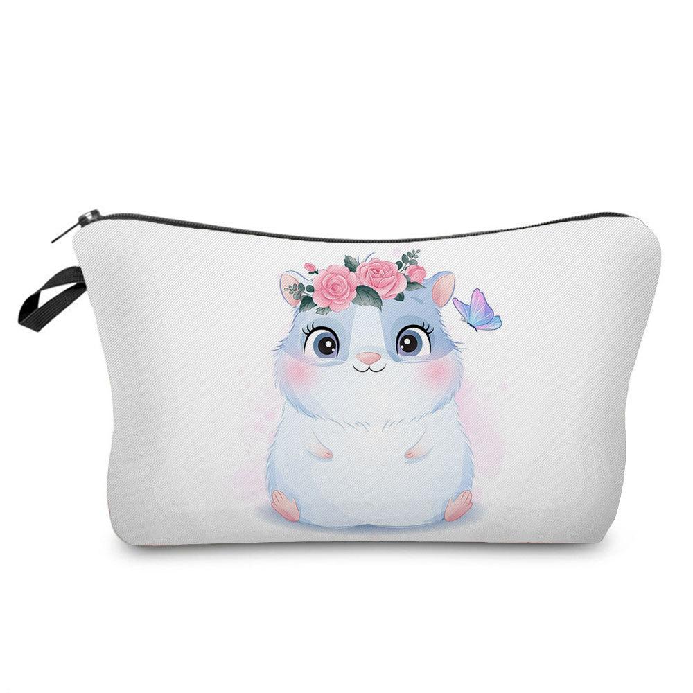 Women Animal Print Cosmetic Bag Toiletries Organize Travel Storage Case 6763