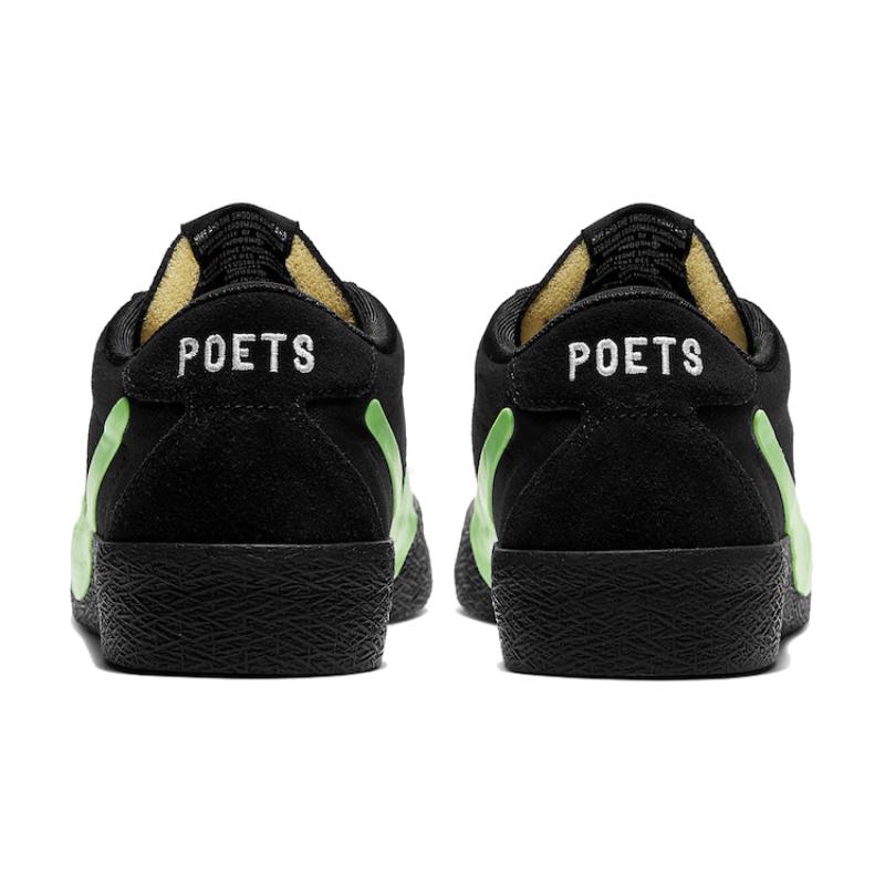 Nike X Poets Zoom Bruin Sb Qs 'Black' Skateboard Shoes CU3211-001