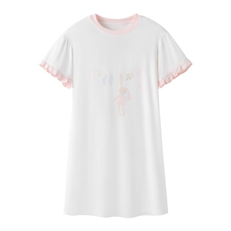 YEEHOO Kids 50S Lenzing Modal Summer Nightgown 140