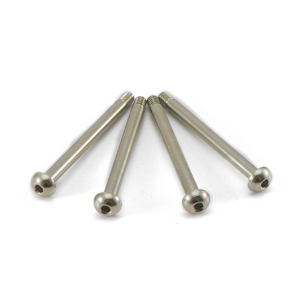RCAWD 4PCS/SET HINGE PIN FRONT UPPER Suspension Arm M4X46MM for Arrma 1/7 1/8 Series Cars Hopups Upgrade Parts