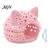 Fish Tank Hideout Aquarium Shrimp Cave, Cat Head with Suction Hiding Cave Cup, Decorative for Betta Tanks Accessories