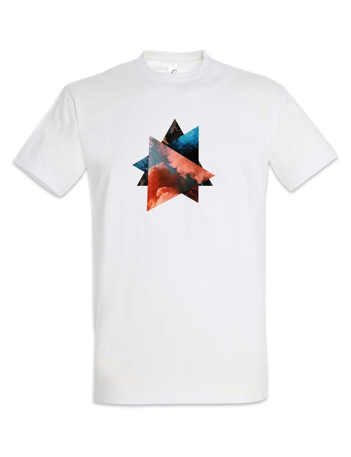 Abstract Triangles T-Shirt Mens Womens Tees Top Random Abstract Art Colourful Forms Form Oldschool M