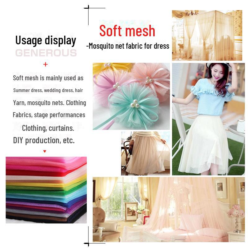 36A Encrypted Hexagonal Mesh Mosquito Net & Tutu Skirt Fabric