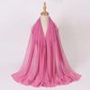 Ethnic Pearl Chiffon Hijab Scarf - Single Color, Long Style for Middle East & Africa