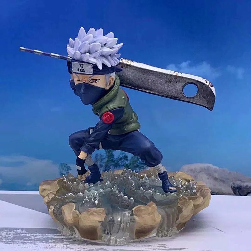 Hokage, Naruto Kyutail, Kakashi, Sasuke, battle scene Q version doll, boxed figure