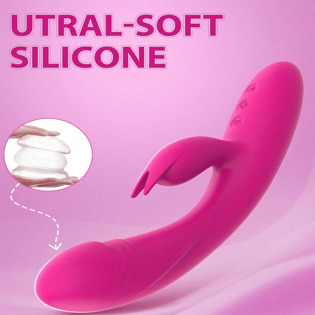3 in 1 Rabbit Clitoral Vibrator with Multi Sucking Mode Female Male G-spot Anal Stimulation Sex Toys