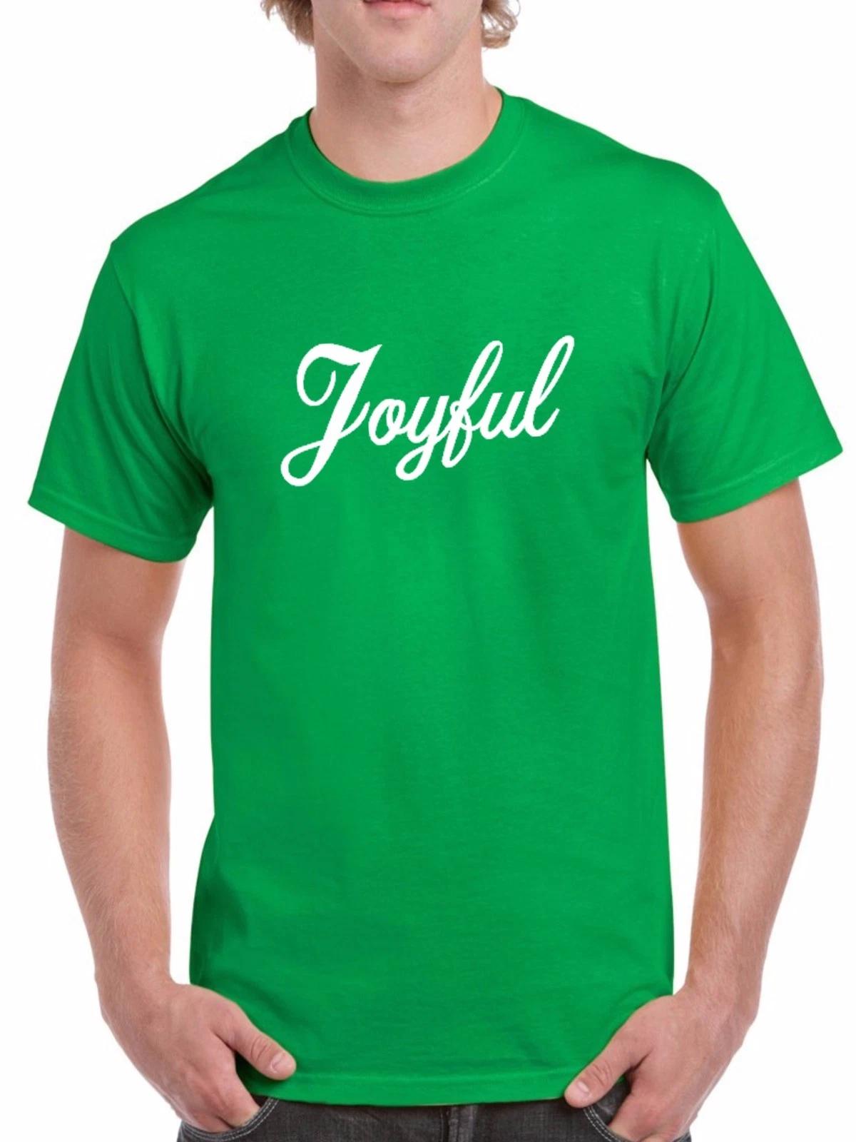 Joyful T-Shirt Present Tee T Shirt X-mas Gift Funny Christmas Gift Short Sleeve S