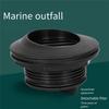 Boat Scupper Valve Outlet Marine Water Drain Plug & Seal Ring For Yacht Speedboat Etc Boat Accessories Marine-A87Q