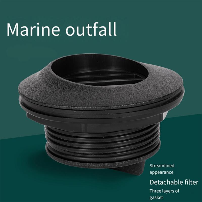Boat Scupper Valve Outlet Marine Water Drain Plug & Seal Ring For Yacht Speedboat Etc Boat Accessories Marine-A87Q
