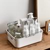 10pcs Large Capacity Bathroom Plastic Storage Box Household Sundries Organizing Toy Storage Basket Snack Desktop Organizer