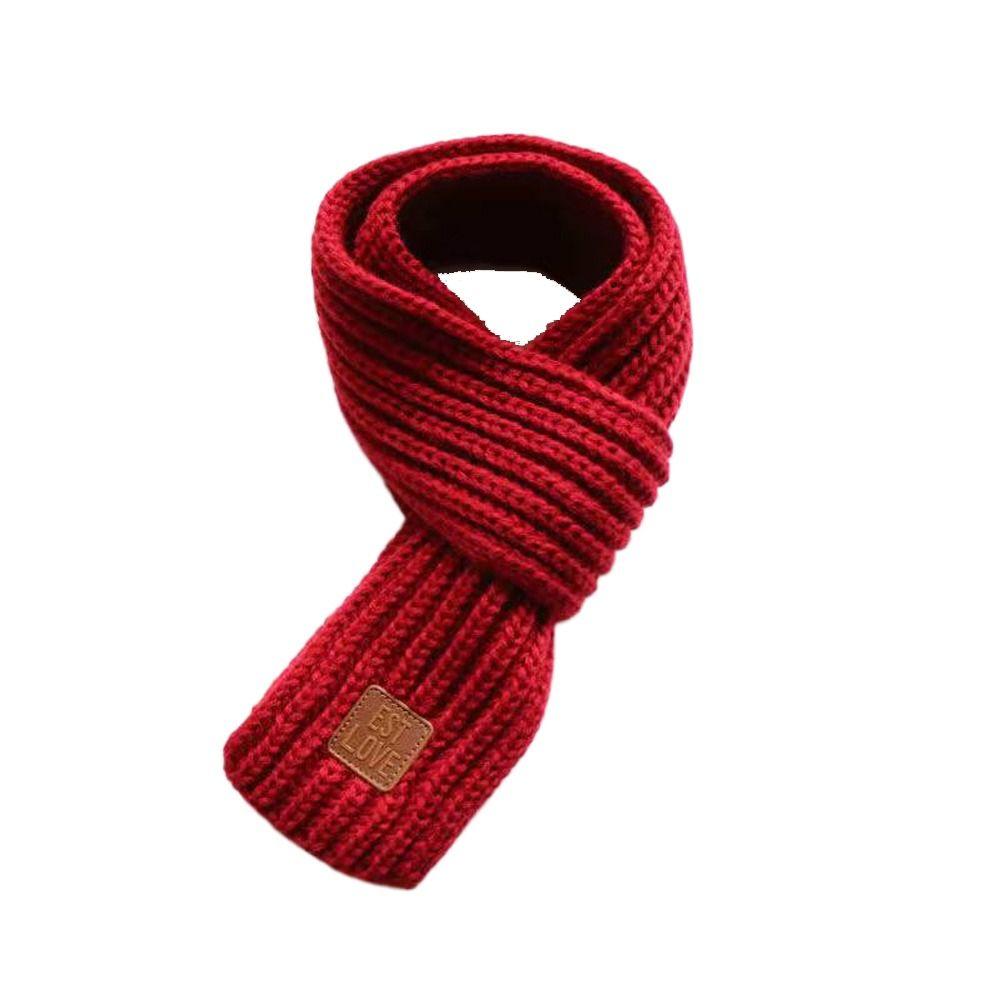 Windproof Autumn Winter Knitting Thermal Scarf Outdoor Scarf Apparel Accessories Kids Scarf