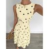 Amazon Europe and the United States 2026 summer new fashion temperament sleeveless A word casual elegant polka dot dress
