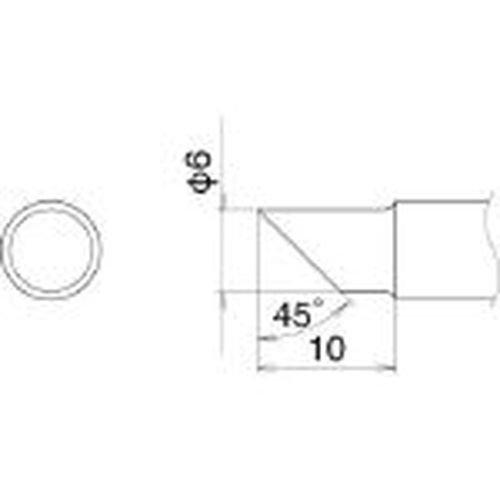 

HAKKO Soldering Tip, 6C Type, T22C6