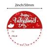 500 Stück Valentinstag Siegelaufkleber 50mm Beschreibbare Runde Siegelaufkleber Selbstklebendes Verpackungsetikett für Umschlagkarte