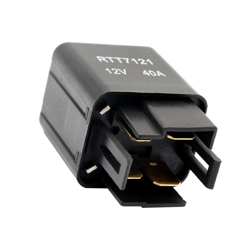 12 Slot Relay Box 6 Relays Slots 6 ATC ATO Standard Fuses Holder Block with 6Pcs Relays, 6Pcs Fuses Universal for