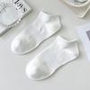 Summer Thin Pure Cotton Women's Socks, Summer Mesh Breathable Boneless Solid Color Pure Cotton Short Socks