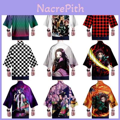 Breathable Anime Demon Slayer Kimetsu No Yaiba Cosplay Loose Haori Kimono Robes Coat Tops Offering Comfortable Fit