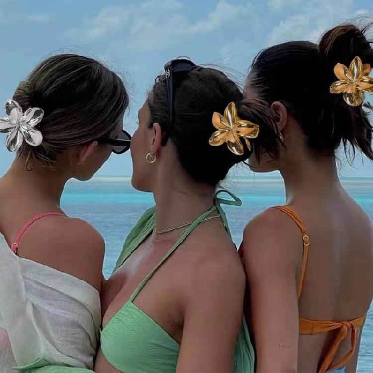 Elegant Flower Shape Hair Clip Spring Clamp Hair Accessories Flowers Claw Clip