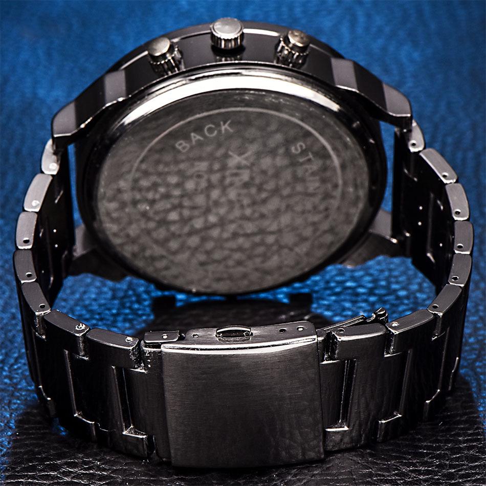 Herrenmode Luxusuhr Edelstahl Sport Quarz Herrenuhr