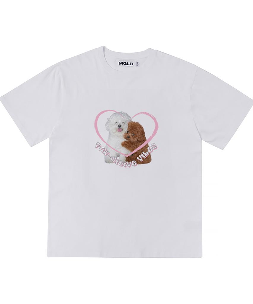 MATCHGLOBE Positive Vibe Oversized Tee (White)