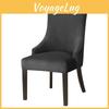 Velvet Wingback Stretch Chair Cover High Back Sloping Arm Dining Cover Chairs