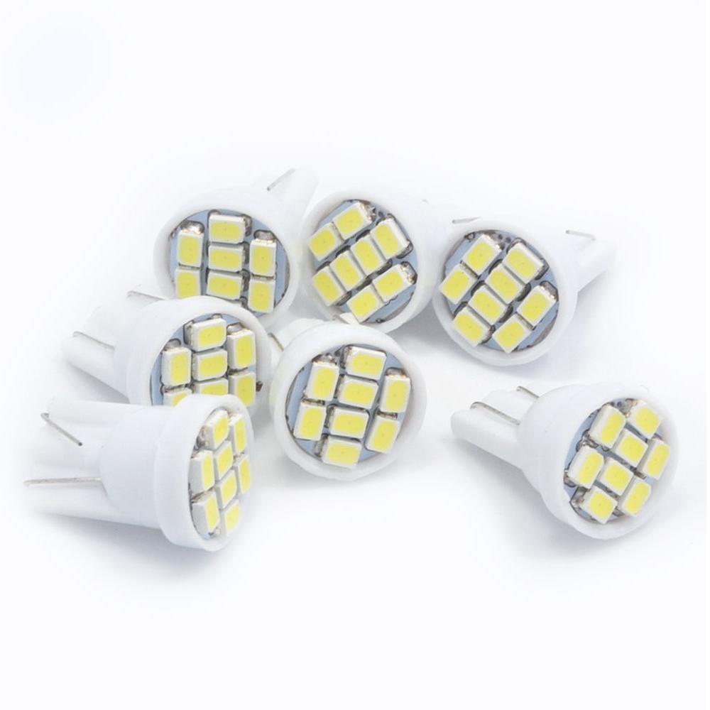 10X T10 1206 8Led Car Led Interior Light 194 168 192 W5W 3020 Auto Wedge Lighting DC 12V License Plate Lamp ParkingTail Light