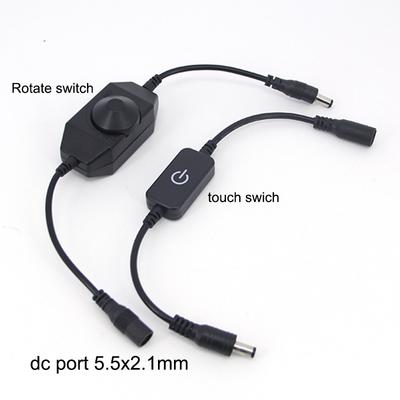 12V 24V LED Strip Touch Switch Dimmer Brightness Control Adjustment Power Controller Monochrome LED Dimmer Switch 1keys Dimmer