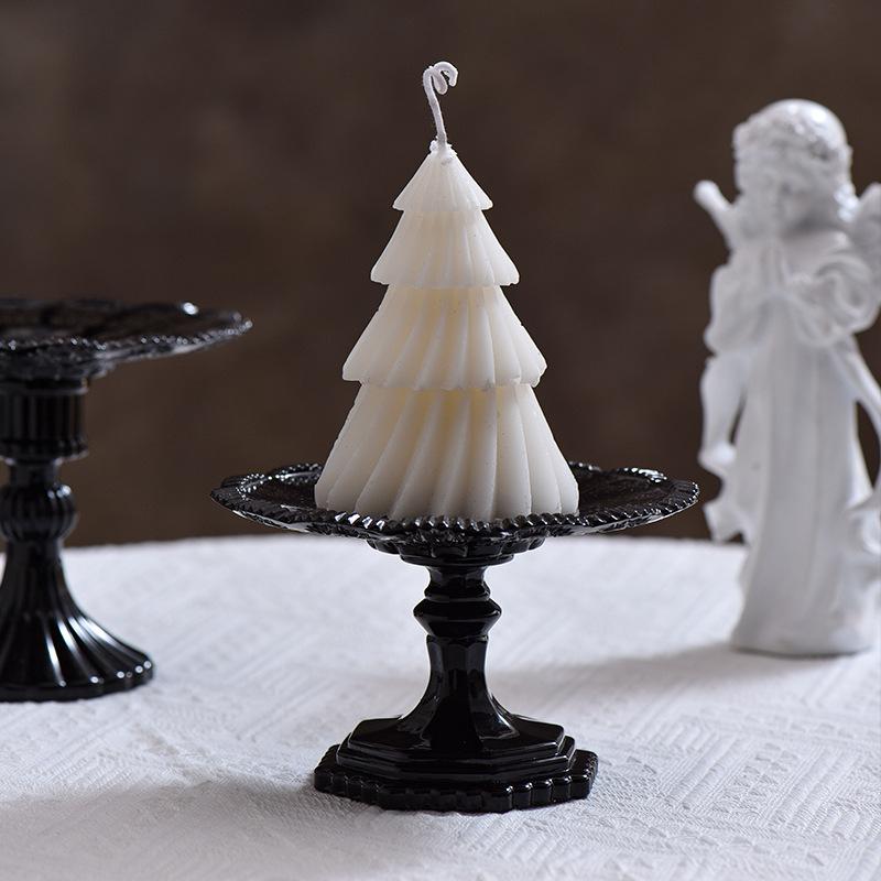 Luxshiny 1pc Elegant Crystal Glass Fruit Plate High Base Dessert Tray for Snacks Stylish Household Storage for Parties Weddings and Daily Use