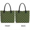  Green Tree Print Tote Bag Casual Large Capacity Daily Shoulder Handbag