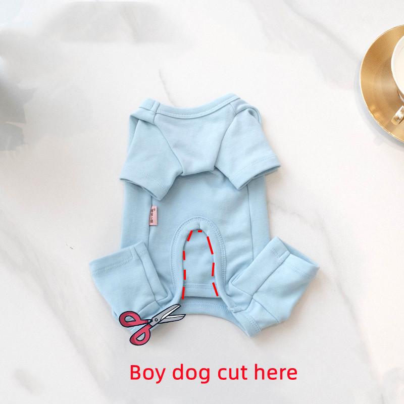 Cotton Dog Pajamas Jumpsuit Boy Girl Dog Clothes Pomeranian Yorkie Bichon Poodle Schnauzer Small Dog Clothing Pet Apparel Winter