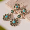 Bohemia Style Bohemian Turquoise Earrings Turquoise Earrings Pendant  Women