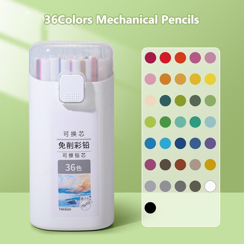 

Сменный стержень механический карандаш 12/18/24/36 цветов карандаш для рисования для искусства художественная живопись 36 Colors