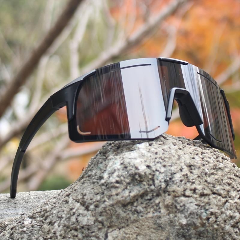 Men Women'S Cycling Glasses Mixed Color PC Polycarbonate Frame and Lens Outdoor Cycling Goggles for Mountain Bike Sport