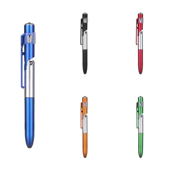 Багатофункціональна складна світлодіодна підставка для мобільного телефону 4 в 1, сенсорна кулькова ручка