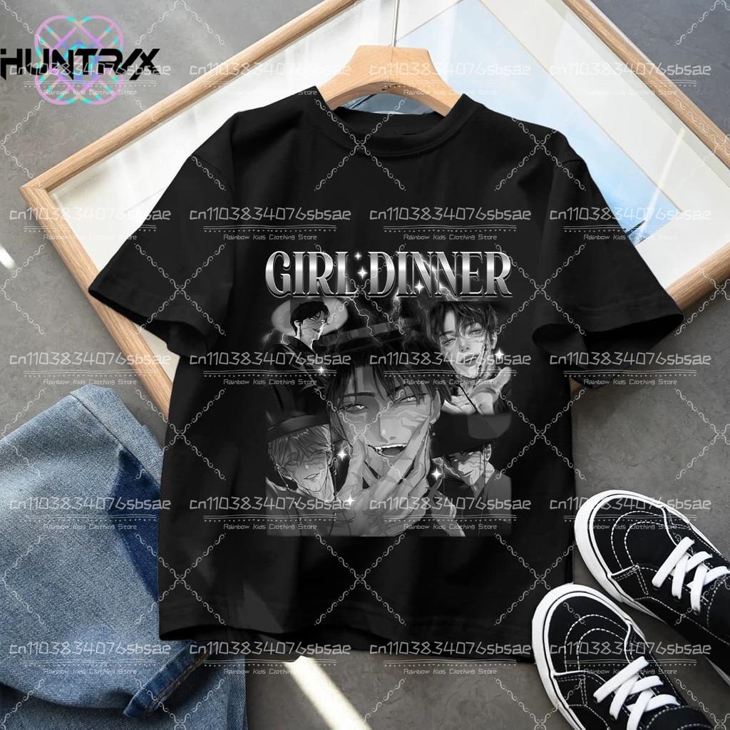 Sommarbarn T-shirt KPop Demon Hunters Rundhalsad Tecknad Flickor Pojkar T-shirt Vardaglig Tryck Mode Vardagliga Flickkläder