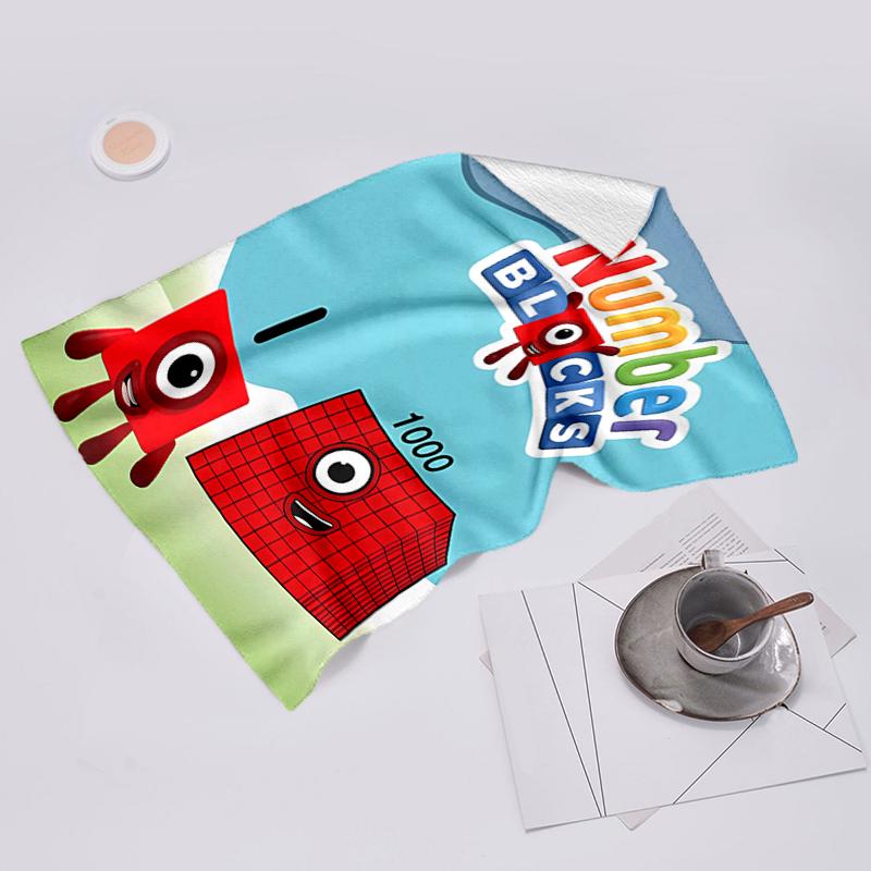 Beach Towel with Numberblocks7 Pattern - soft,absorbent,machine washable Lightweight&Modern,swimming,Travel Essentials