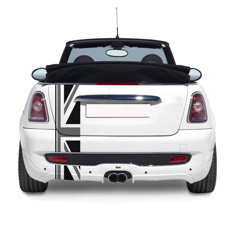 Union Jack Car Rear Trunk Decor Decal Stickers For Mini Cooper One JCW S Clubman F60 R60 R55 Countryman Car Styling Accessories