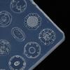 Nail Art Mini Dinner Plate Mold 3D Relief Manicure Templates Nail Art Transparent Silicone Nail Mold