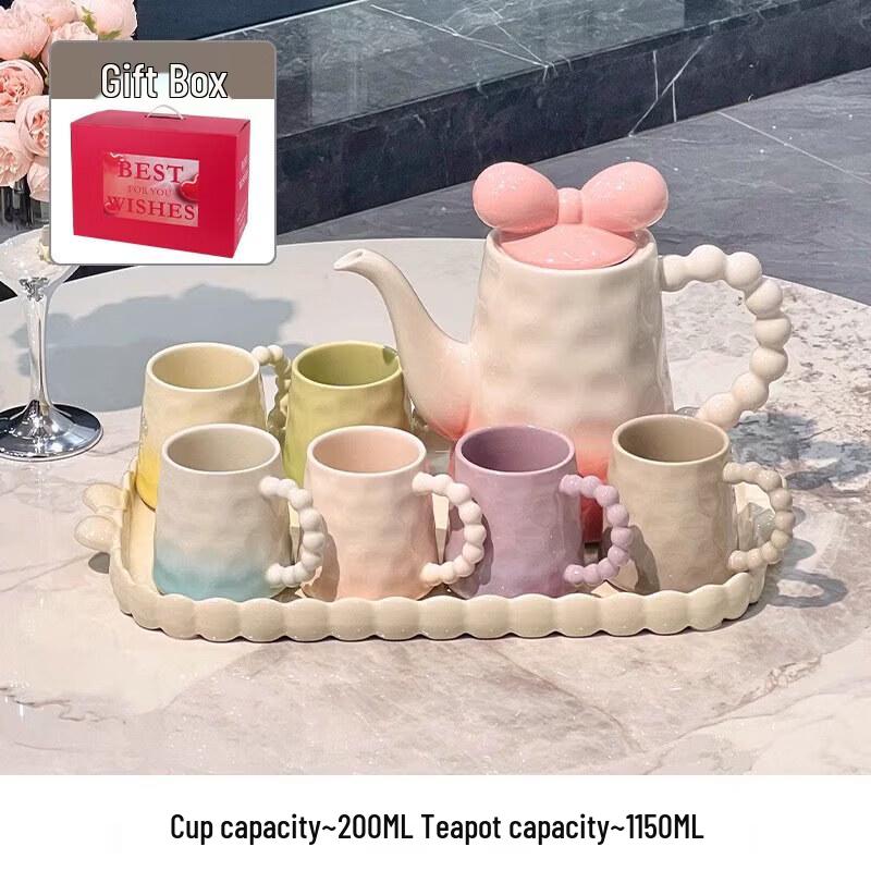 Nordic Cream Style Ceramic Tea Set