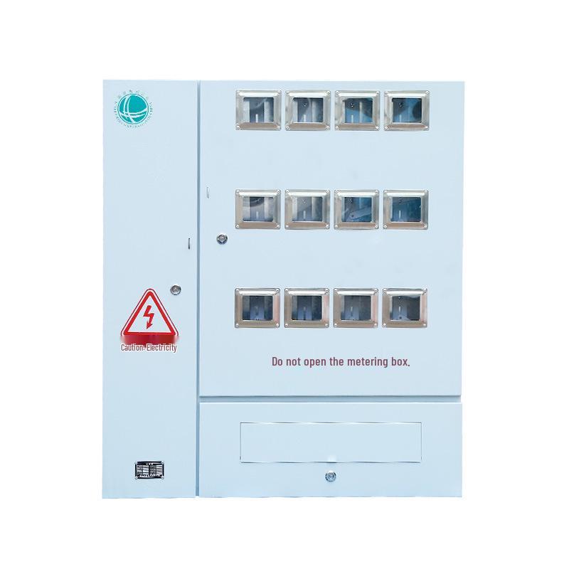 Stainless Steel Multi-Position Meter Box for Single/Three-Phase, 15-Household, Indoor/Outdoor Use In Rental Housing