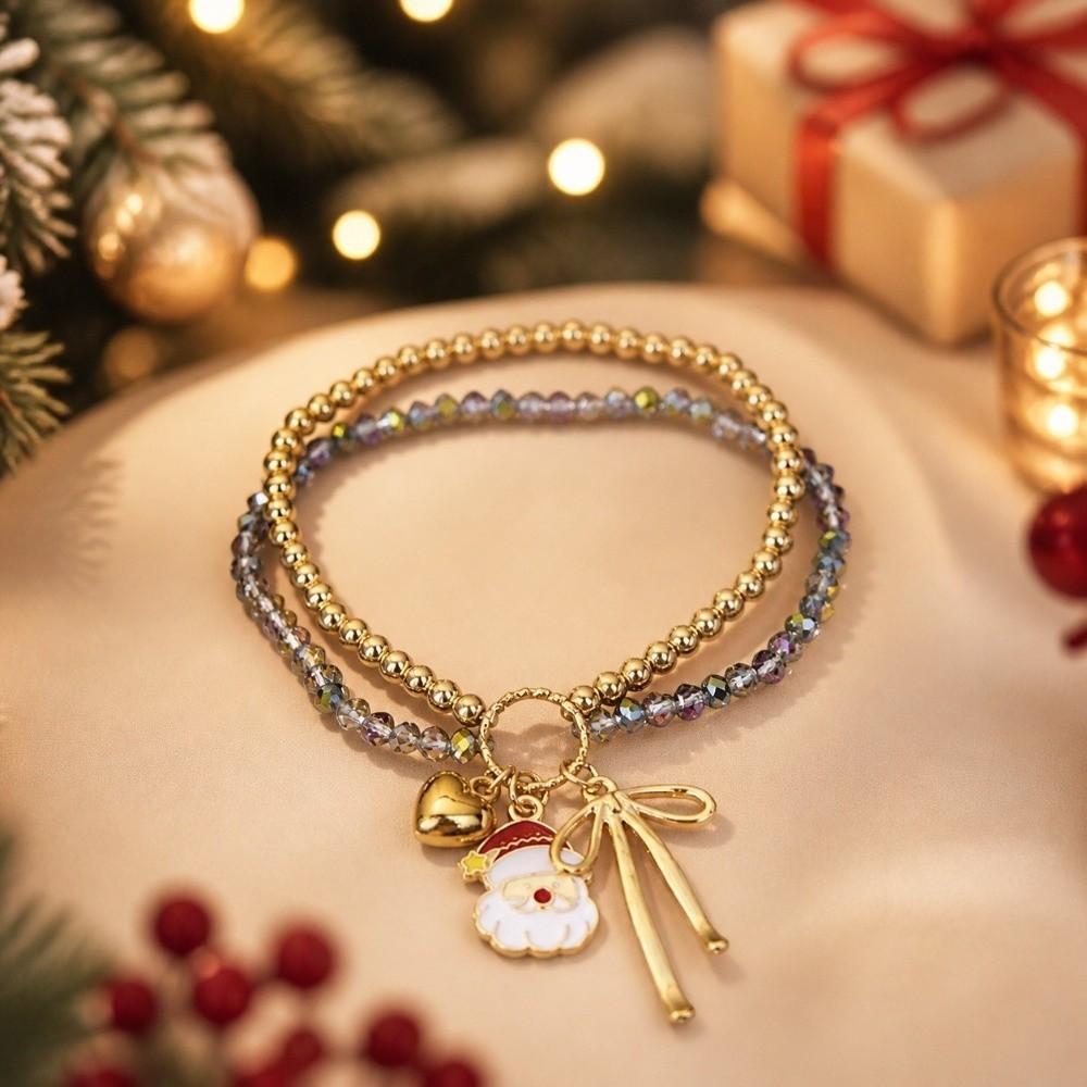 Adjustable Pendant Bracelet Cartoon Woven Rope Fashion Christmas Braided Hand Chain Best Friend