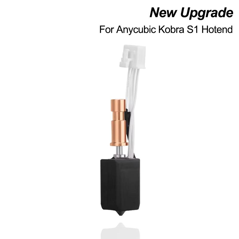 

Обновление хотенда для Anycubic Kobra S1 S1 Combo 24V 48W Керамический нагрев 0.4мм Печатный горячий конец для Anycubic S1 S1C Цельнометаллический хотенд 0.4mm-New Upgrade