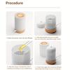 1pc 150Ml Essential Oil Diffuser, Portable Mini Aroma Diffuser, Quiet Desktop Mist Diffuser, Air Humidifier for Home Bedroom Office